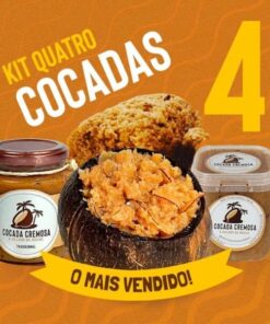 Kit com 4 Cocadas Cremosas (O Mais Pedido, IMPERDÍVEL)