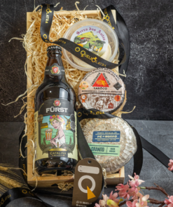 CESTA DE PRESENTE - 3 QUEIJOS + CERVEJA ARTESANAL